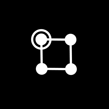 it's a square coxeter dynkin diagram (as in square shaped, not x4o), with the top left node ringed